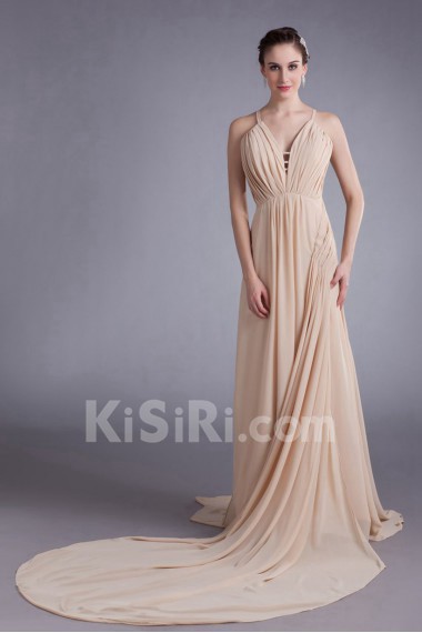 Chiffon Column Dress