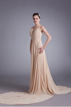 Chiffon Column Dress