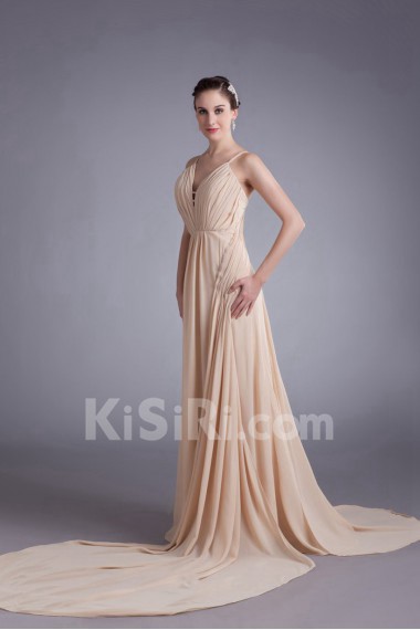 Chiffon Column Dress