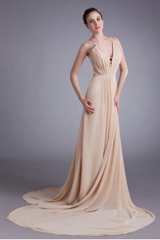 Chiffon Column Dress