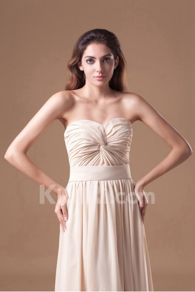 Chiffon Sweetheart Column Dress