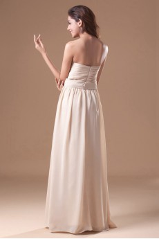 Chiffon Sweetheart Column Dress