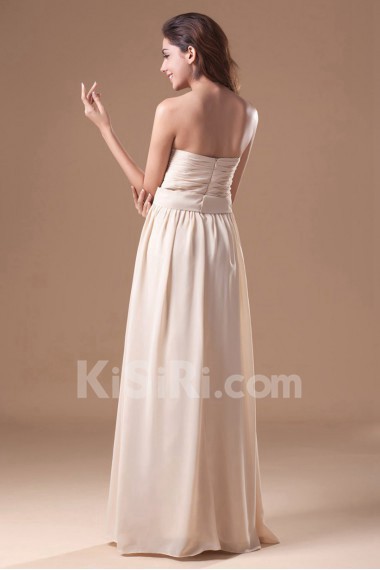 Chiffon Sweetheart Column Dress