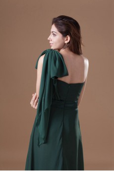 Chiffon One Shoulder Column Dress