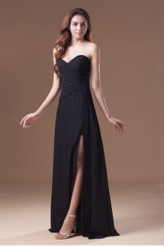 Chiffon Sweetheart Column Dress