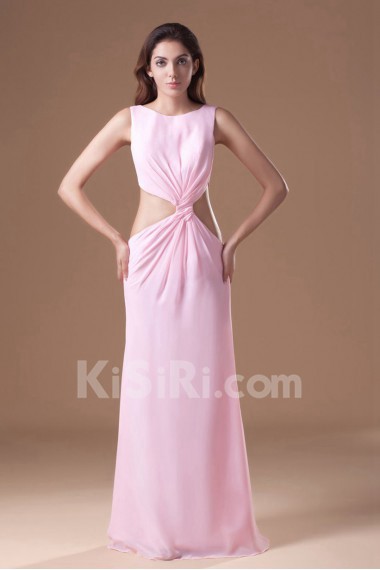 Chiffon Scoop Column Dress