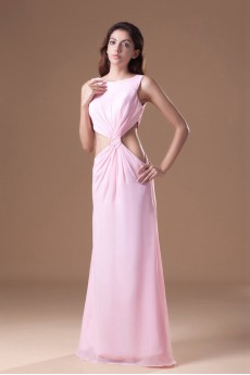 Chiffon Scoop Column Dress