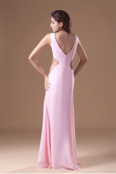 Chiffon Scoop Column Dress