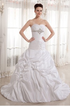 Satin Sweetheart Ball Gown