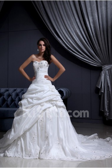 Taffeta Sweetheart Ball Gown with