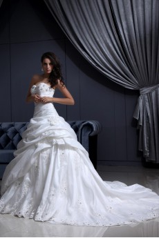 Taffeta Sweetheart Ball Gown with