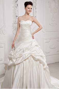 Satin Sweetheart Ball Gown