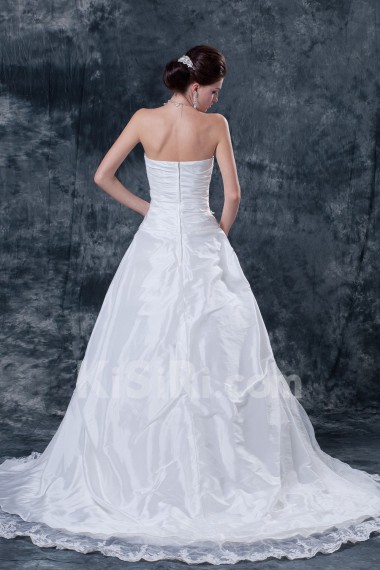 Satin and Taffeta Sweetheart Ball Gown