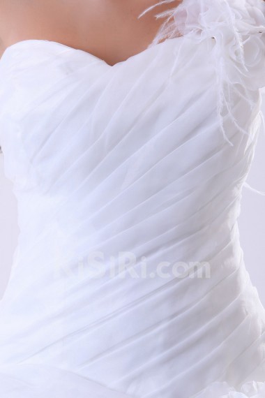 Organza One-Shoulder Ball Gown