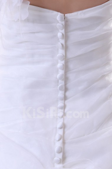 Organza One-Shoulder Ball Gown