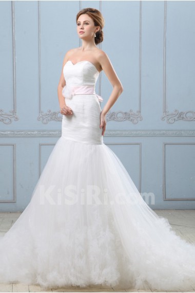 Satin and Tulle Sweetheart Mermaid Dress