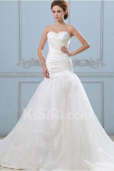 Organza Sweetheart Mermaid Dress