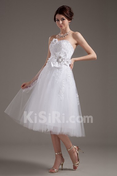 Tulle Strapless Short A-Line Dress