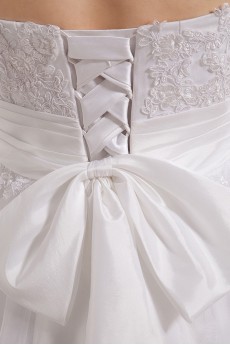 Tulle and Charmeuse Sweetheart Short A-line Dress