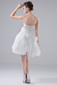 Organza Sweetheart Short A-line Dress