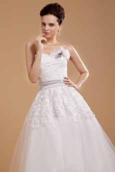 Tulle Sweetheart Ankle-Length A-line Dress