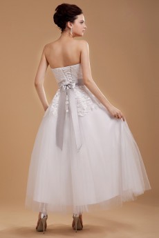 Tulle Sweetheart Ankle-Length A-line Dress