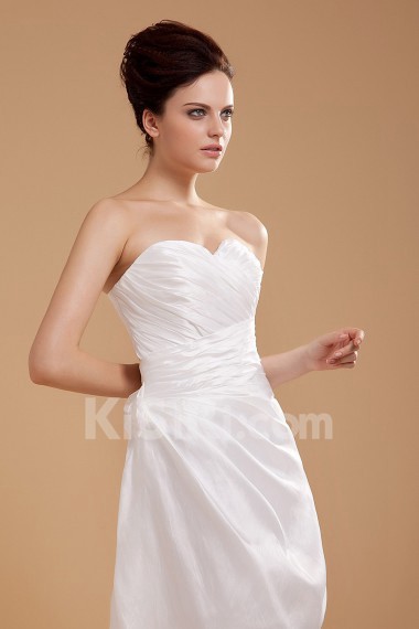 Taffeta Sweetheart Short A-line Dress with Ruffle