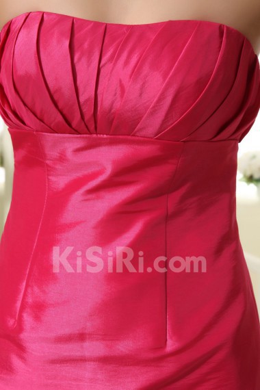 Taffeta Scoop Neckline Sheath Dress with 