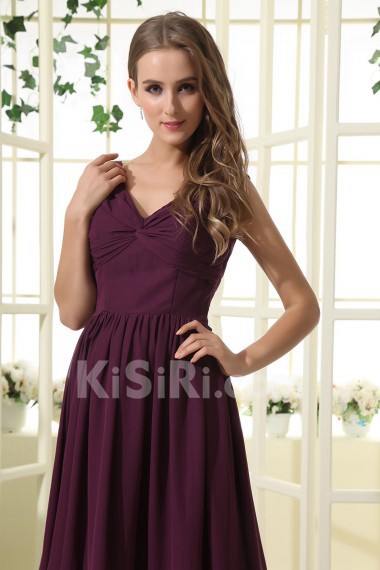 Satin and Yarn V-Neckline Short Dress with Ruffle