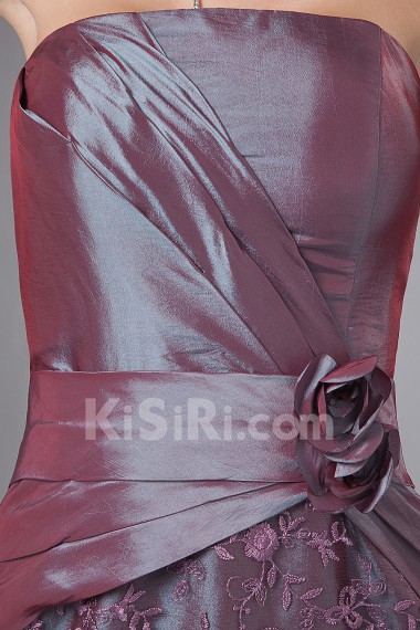 Taffeta and Lace Strapless Short Sheath Dress with Beaded and Jacket