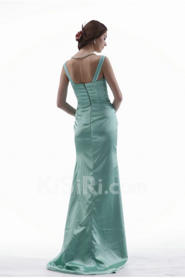 Charmeuse Sweetheart Floor Length Sheath Dress with Handmade Flowers and Jacket