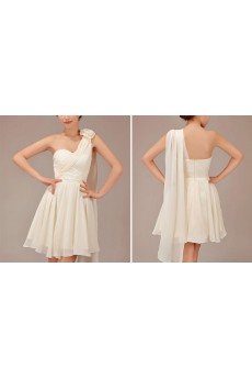 Chiffon  Knee-Length A-Line Dress with Flower