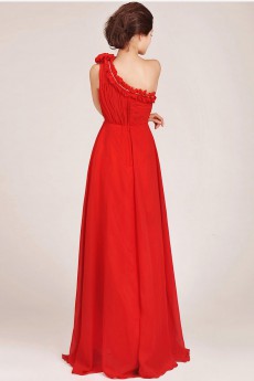 Chiffon  Floor Length A-Line Dress with Sequins