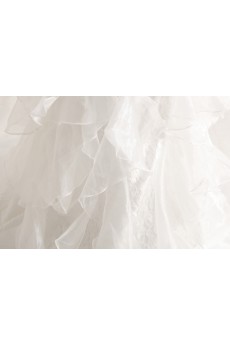 Organza Strapless Mermaid Gown