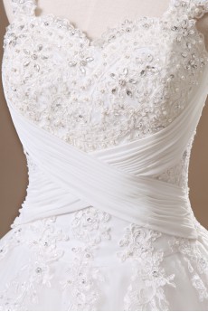 Organza Straps Neckline Ball Gown