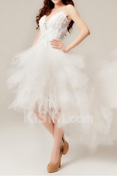 Organza V-neck Ball Gown