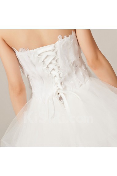 Organza V-neck Ball Gown