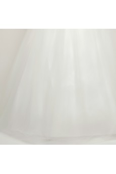 Organza Sweetheart Floor Length Ball Gown with Crystal