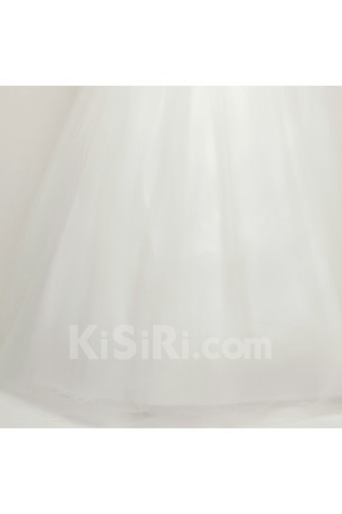 Organza Sweetheart Floor Length Ball Gown with Crystal