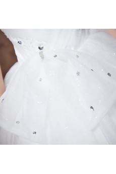 Tulle Sweetheart Floor Length Ball Gown with Crystal