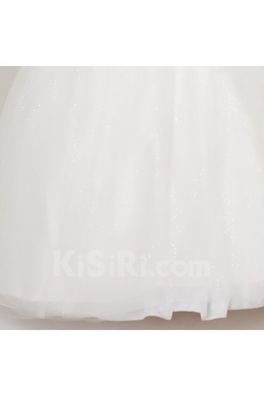 Satin High Collar Neckline Floor Length Ball Gown with Sequins