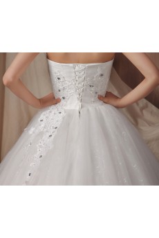 Organza Halter Floor Length Ball Gown with Sequins