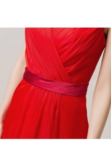 Chiffon V-neck A-line Dress