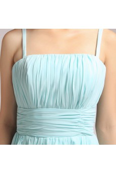 Chiffon Spaghetti Neckline Floor Length Corset Dress