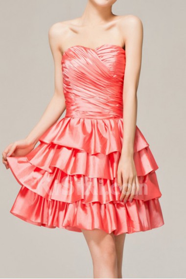 Satin Sweetheart Short Corset Dress