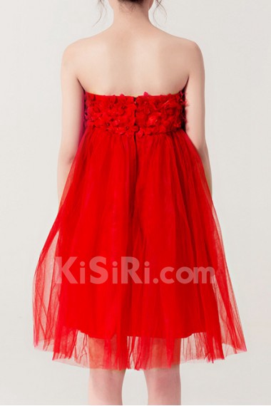 Tulle Strapless Short Dress