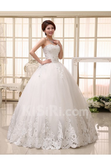 Tulle Sweetheart Ball Gown Dress with Sequin and Embroidery