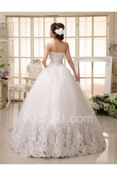 Tulle Sweetheart Ball Gown Dress with Sequin and Embroidery