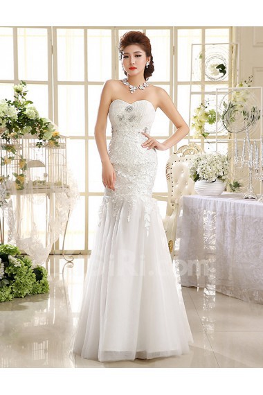 Lace Sweetheart Sheath Dress with Beading