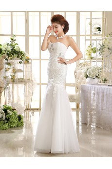 Lace Sweetheart Sheath Dress with Beading